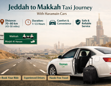 Car showing Jeddah to Makkah Distance Taxi
